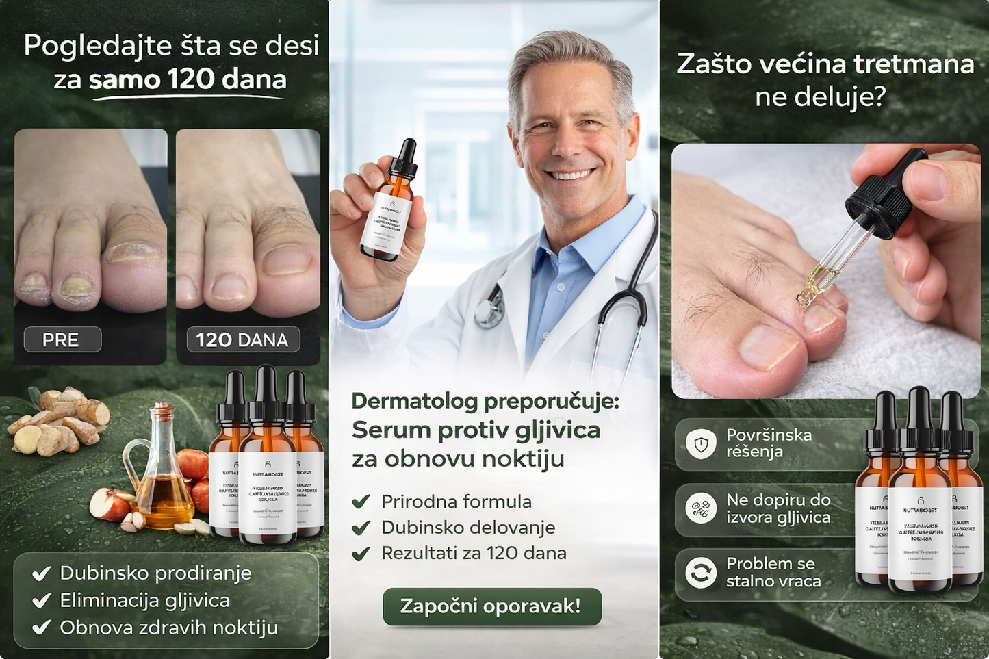Serum protiv gljivica za oporavak noktiju
